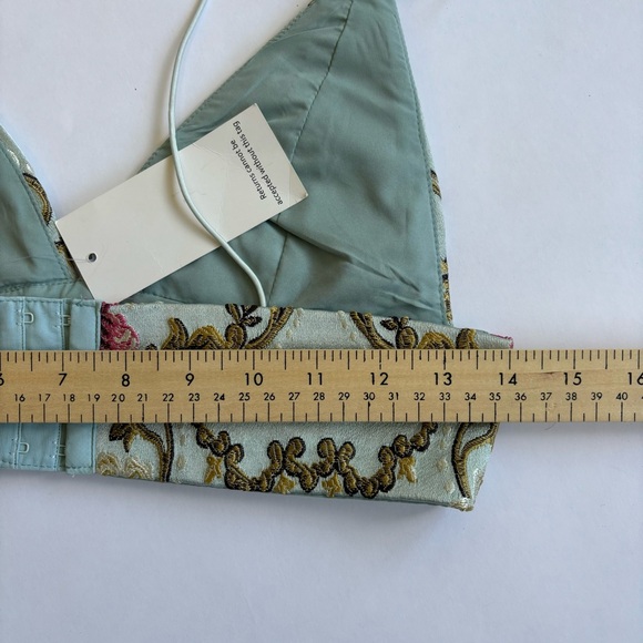 Tobi bralette top S tapestry floral fairy New feminine Baroque cottagecore - Picture 10 of 10